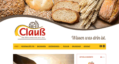 Desktop Screenshot of muehlenbaeckerei-clauss.de